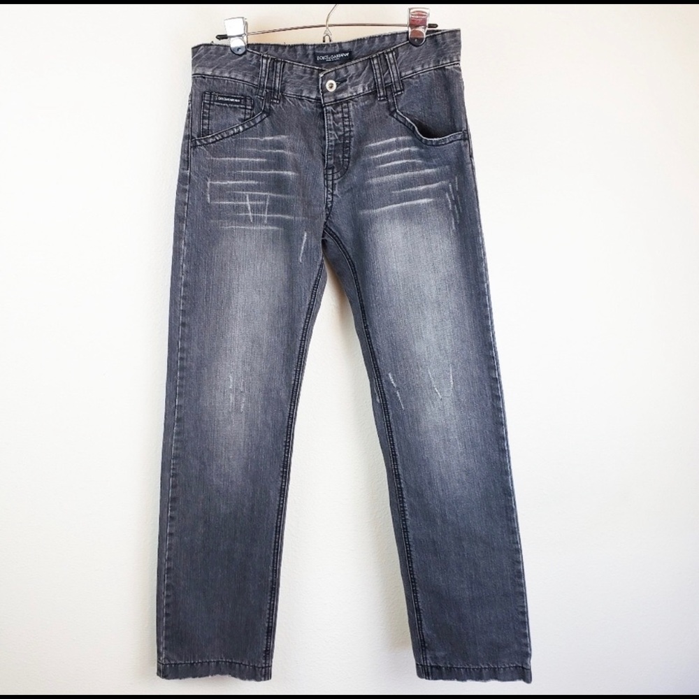 Dolce & Gabbana  Black Distressed